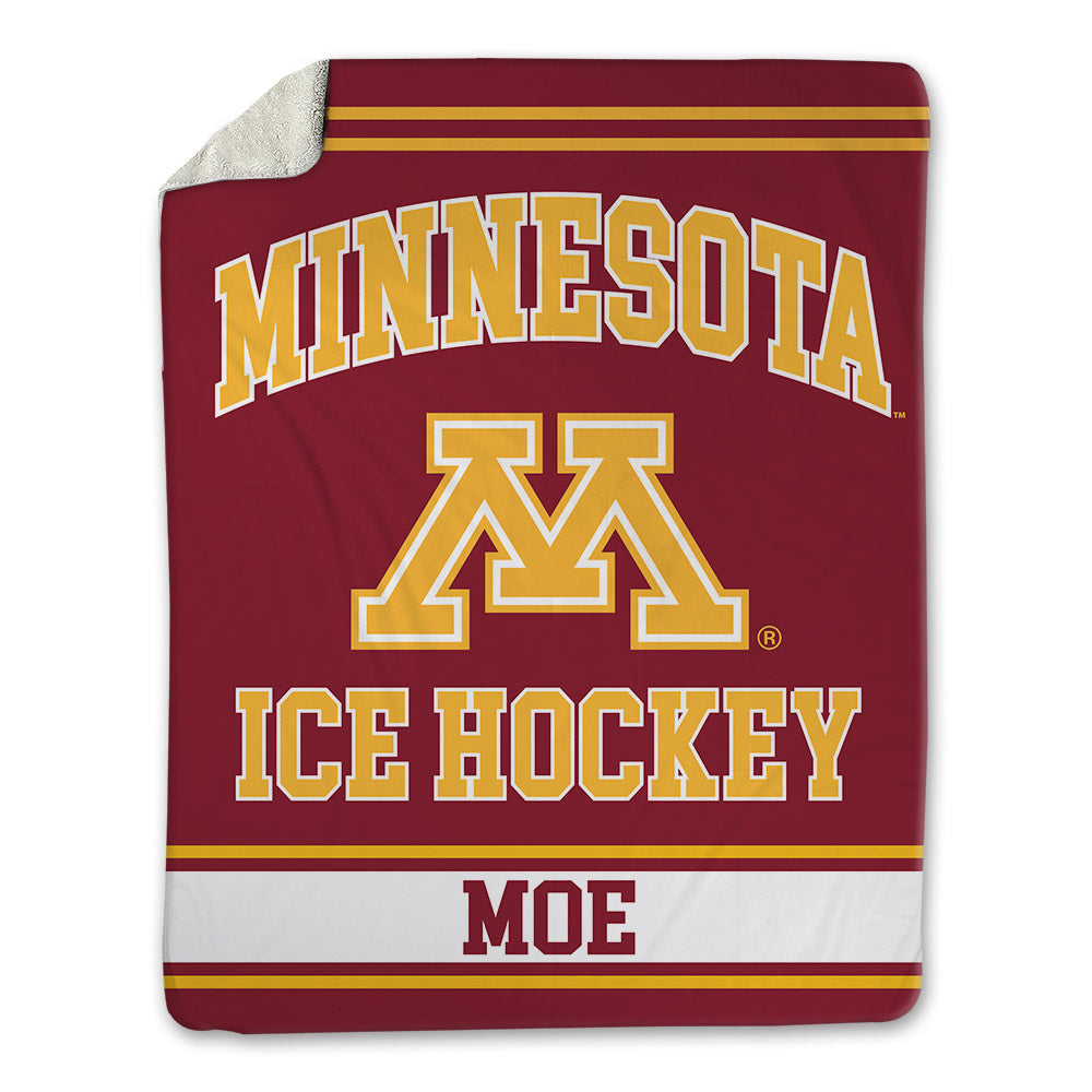 Minnesota - NCAA Men's Ice Hockey : Mason Moe - Blanket-0