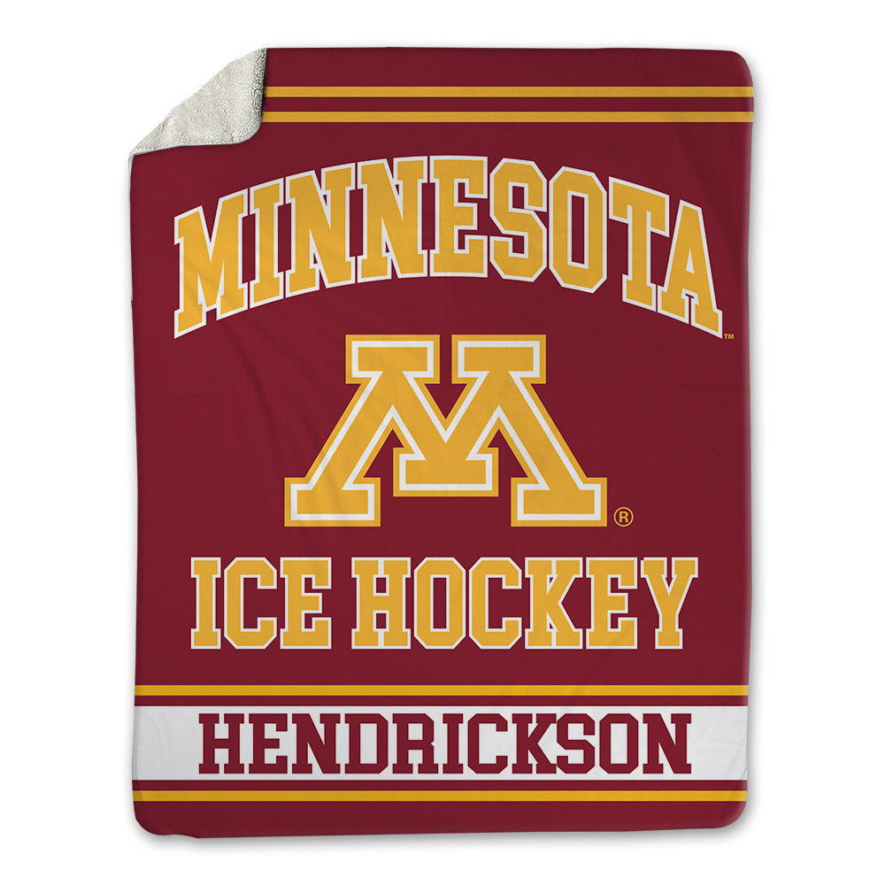 Minnesota - NCAA Men's Ice Hockey : Beckett Hendrickson - Blanket-0