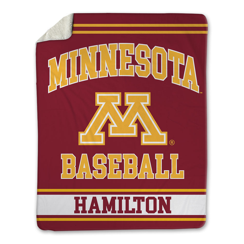 Minnesota - NCAA Baseball : Davis Hamilton - Blanket-0