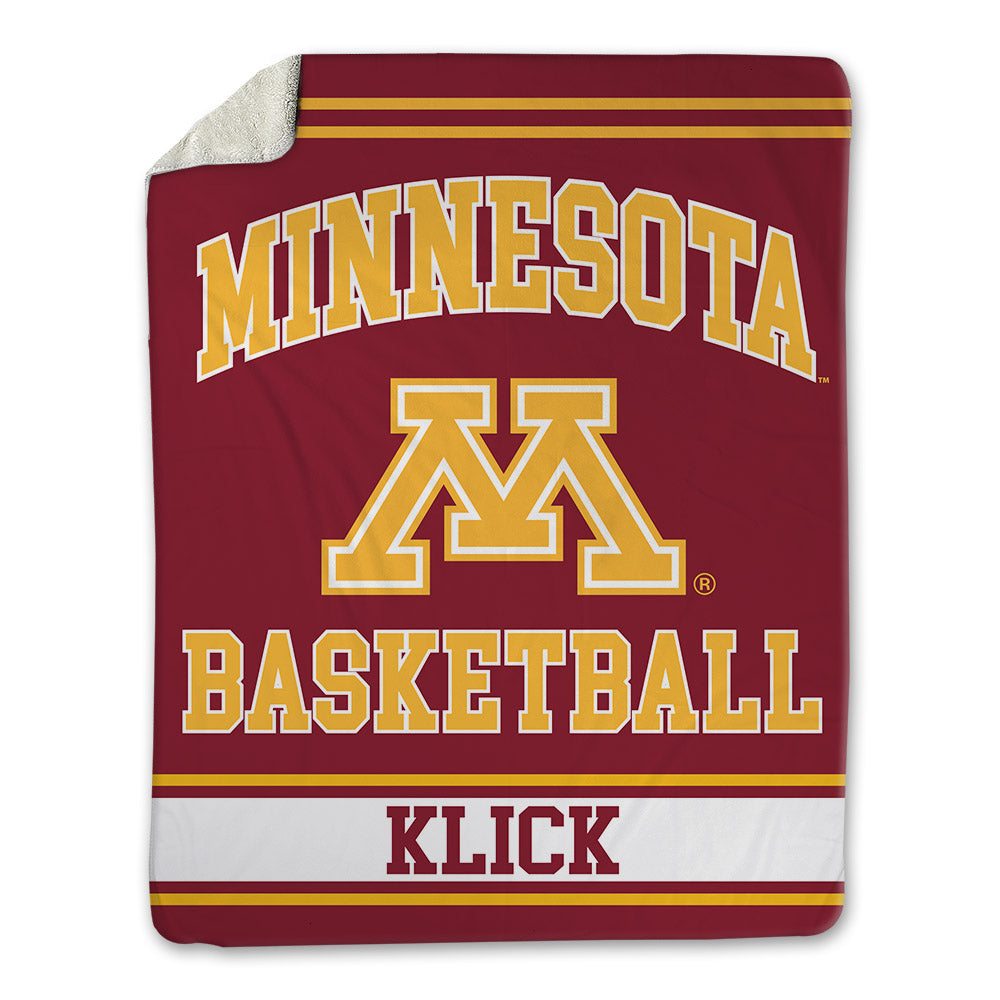 Minnesota - NCAA Women's Basketball : Kennedy Klick - Blanket-0