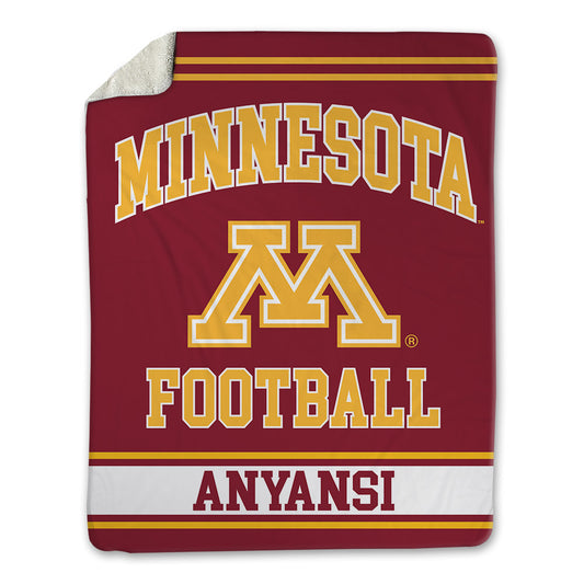 Minnesota - NCAA Football : Josiah Anyansi - Blanket-0