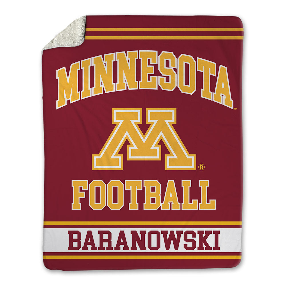 Minnesota - NCAA Football : Maverick Baranowski - Blanket-0