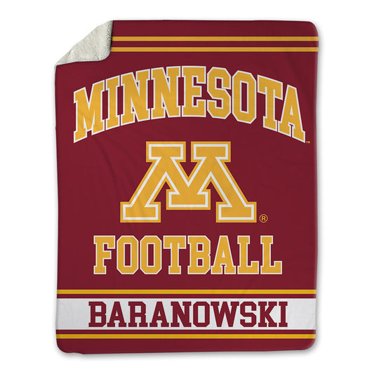 Minnesota - NCAA Football : Maverick Baranowski - Blanket-0
