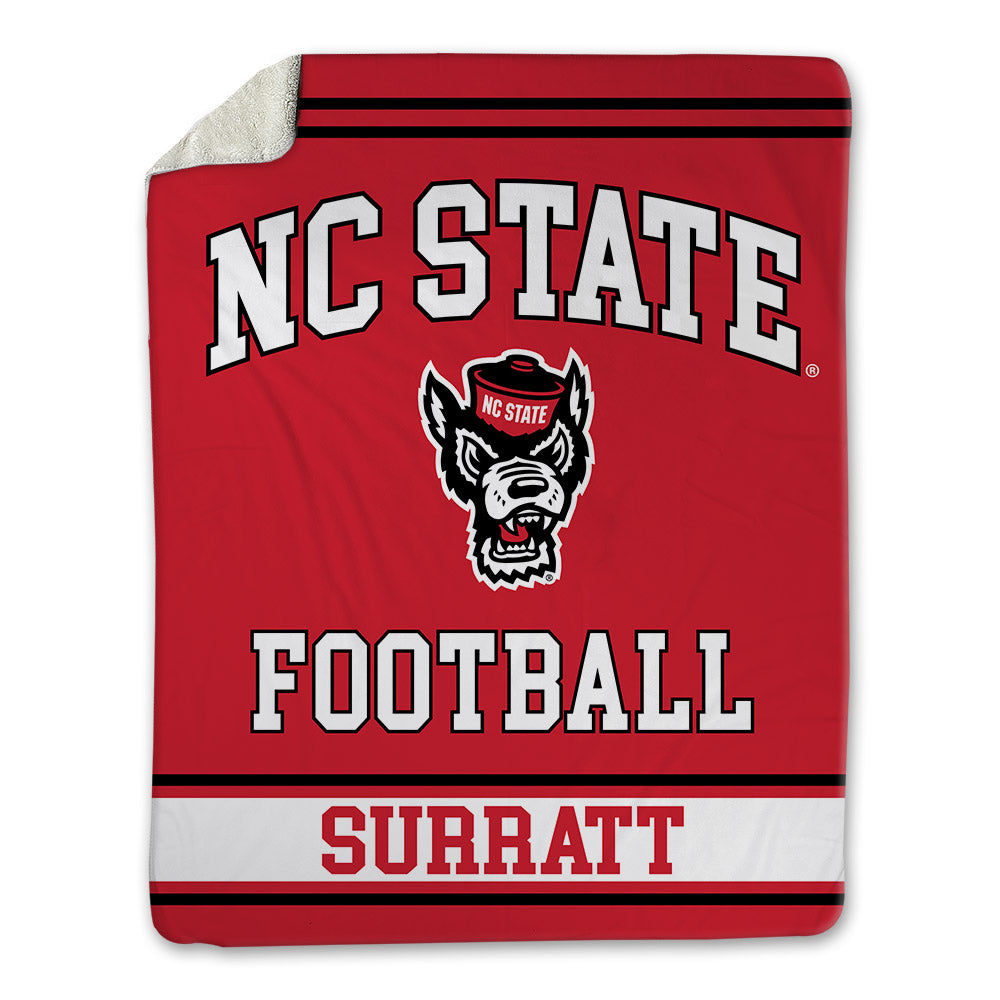 NC State - NCAA Football : Pluto Surratt - Blanket-0