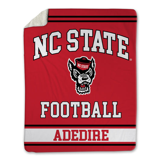 NC State - NCAA Football : Joseph Adedire - Blanket-0