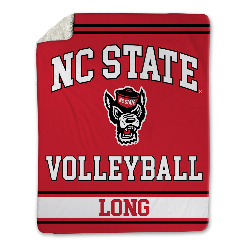 NC State - NCAA Women's Volleyball : Eva Long - Blanket-0