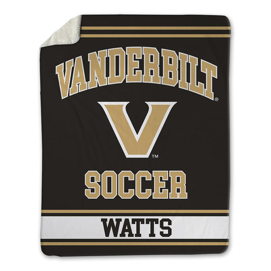 Vanderbilt - NCAA Women's Soccer : Sydney Watts - Blanket-0