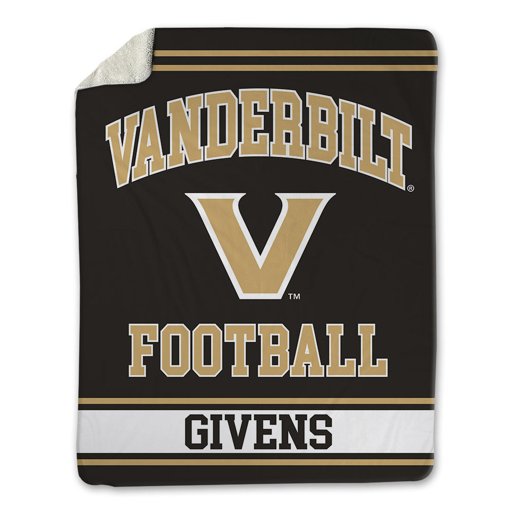 Vanderbilt - NCAA Football : Gunner Givens - Blanket-0