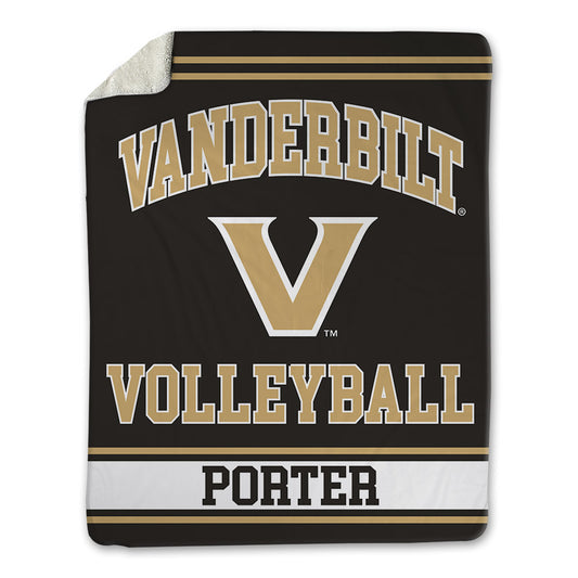 Vanderbilt - NCAA Women's Volleyball : Taylor Porter - Blanket-0