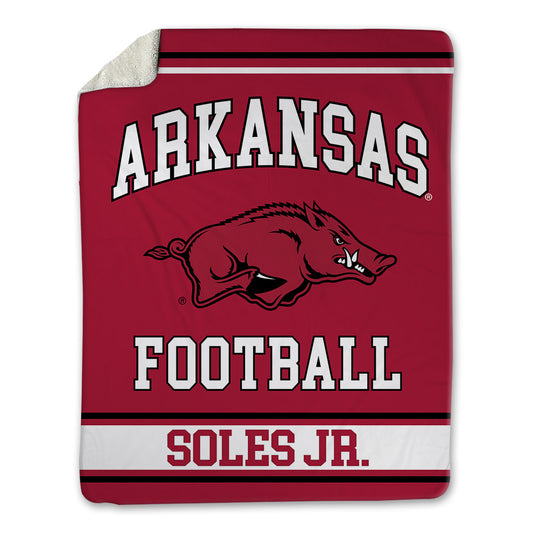 Arkansas - NCAA Football : Steven Soles Jr. - Blanket-0