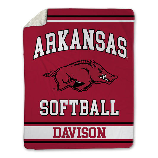 Arkansas - NCAA Softball : Karlie Davison - Blanket-0