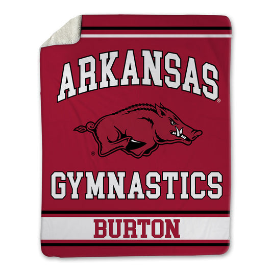 Arkansas - NCAA Women's Gymnastics : Bradley Burton - Blanket-0