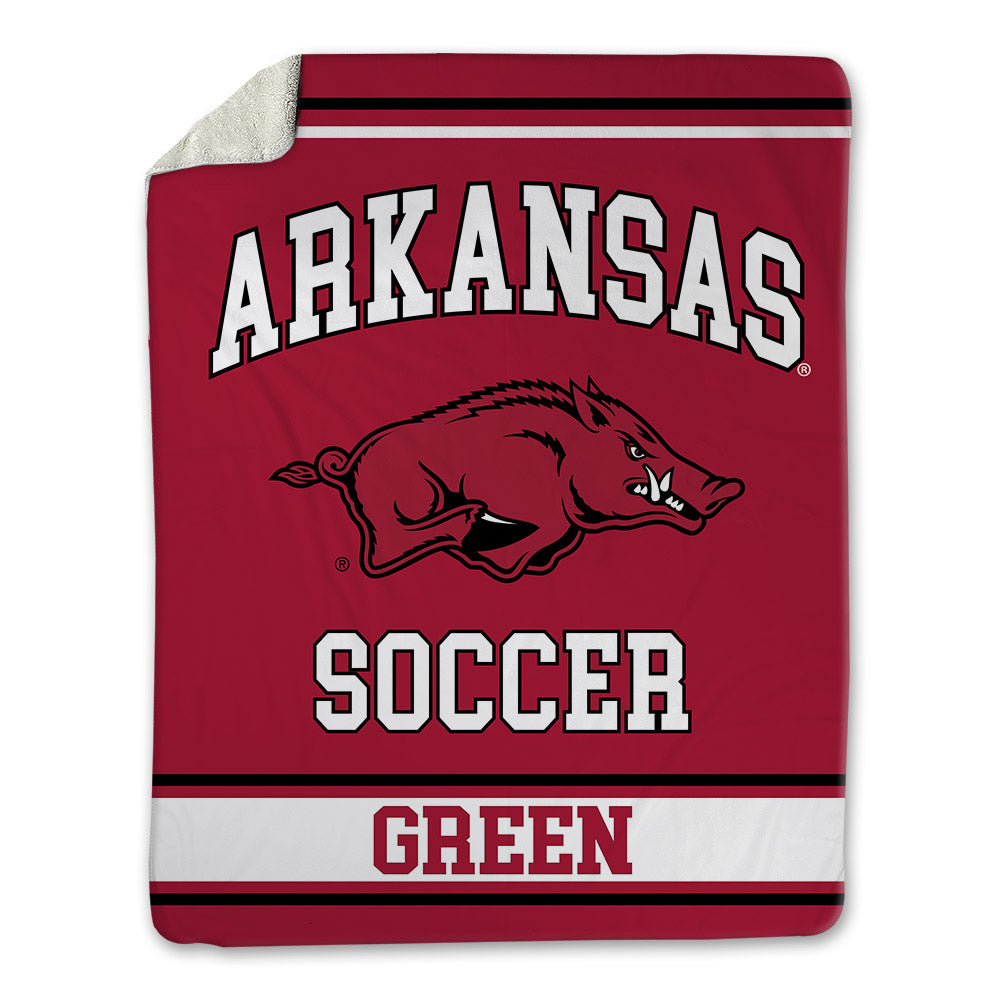 Arkansas - NCAA Women's Soccer : Londyn Green - Blanket-0