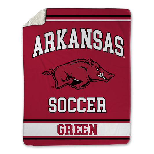 Arkansas - NCAA Women's Soccer : Londyn Green - Blanket-0
