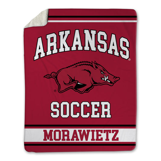 Arkansas - NCAA Women's Soccer : Kayla Morawietz - Blanket-0