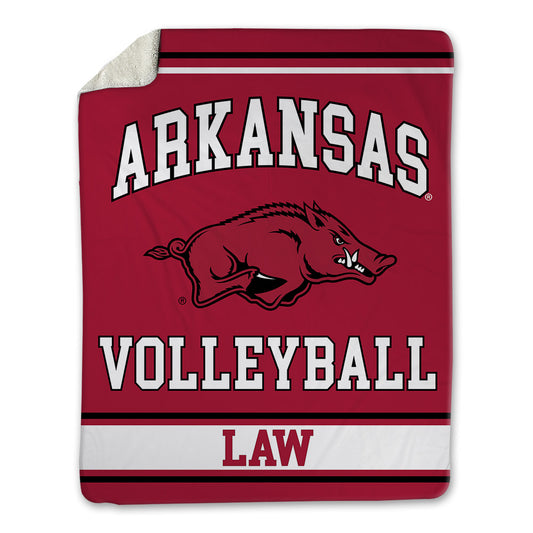 Arkansas - NCAA Women's Volleyball : Elsie Law - Blanket-0
