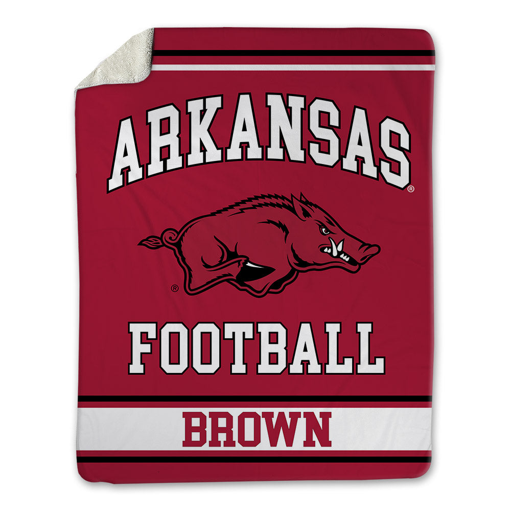 Arkansas - NCAA Football : Jalen Brown - Blanket-0