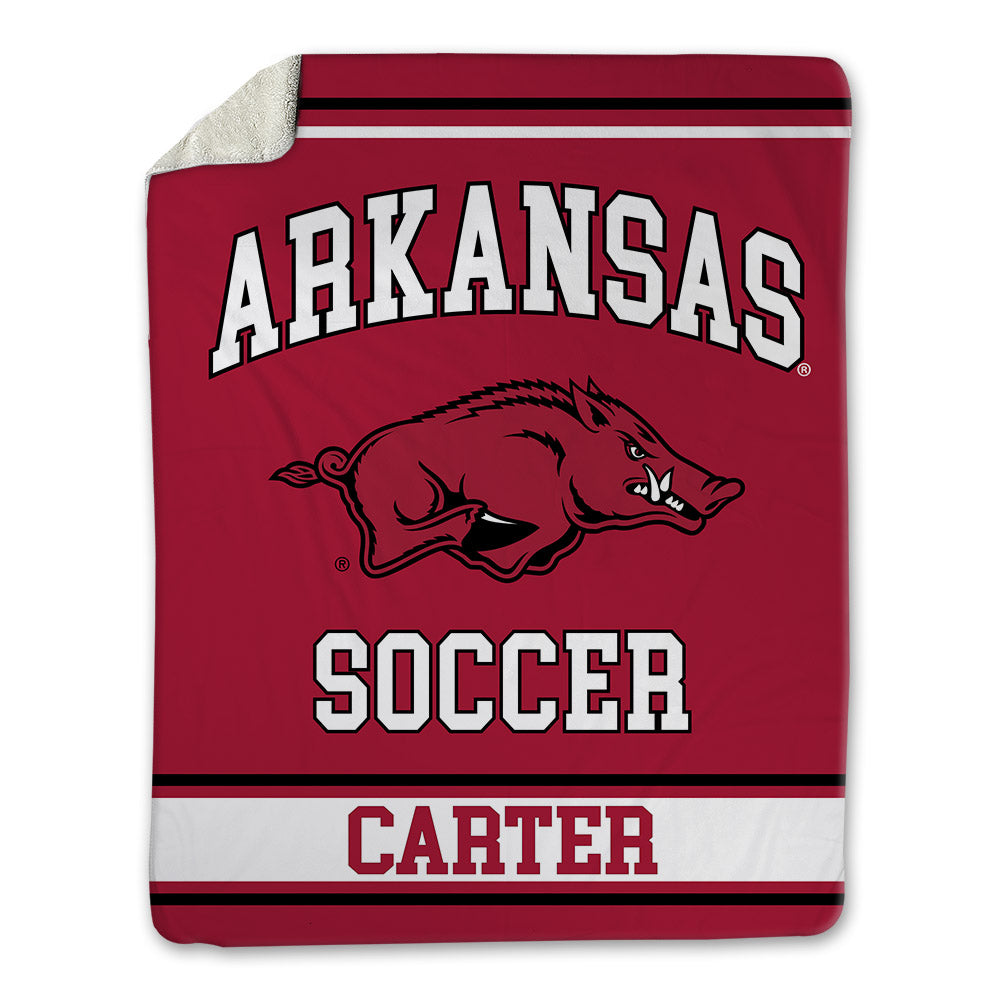 Arkansas - NCAA Women's Soccer : Kate Carter - Blanket-0