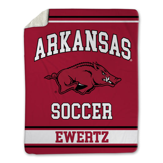 Arkansas - NCAA Women's Soccer : Kyndal Ewertz - Blanket-0