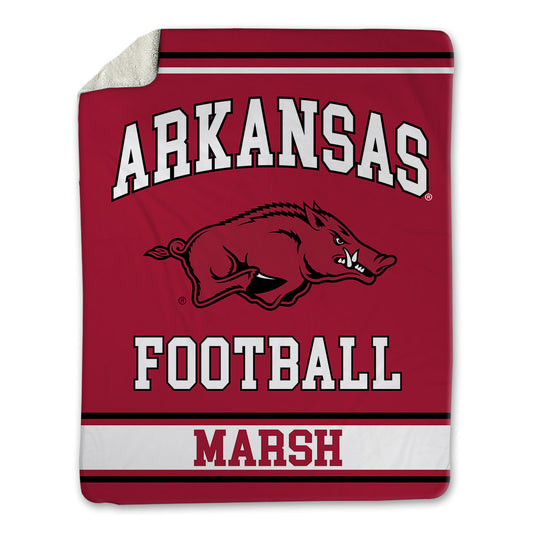 Arkansas - NCAA Football : Kourtlan Marsh - Blanket-0