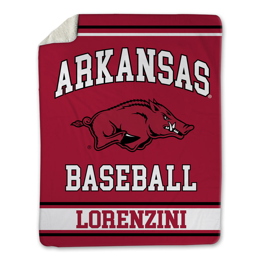Arkansas - NCAA Baseball : Joey Lorenzini - Blanket-0