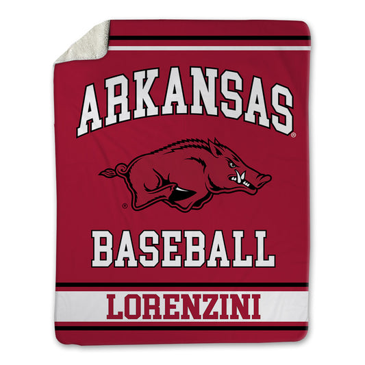 Arkansas - NCAA Baseball : Joey Lorenzini - Blanket-0