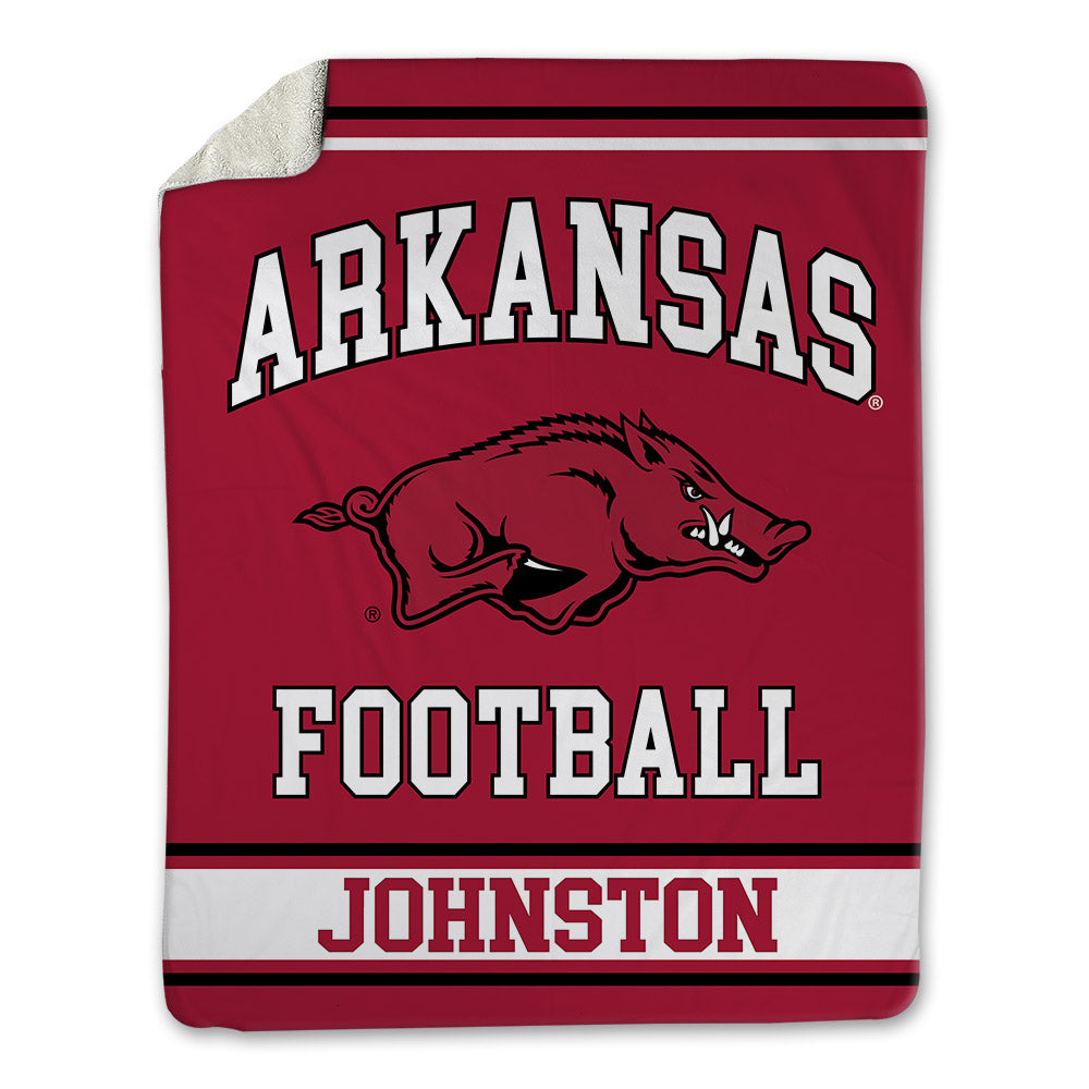 Arkansas - NCAA Football : Adam Johnston - Blanket-0