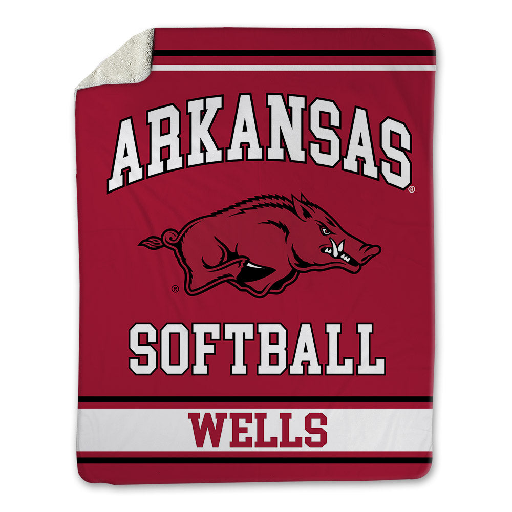 Arkansas - NCAA Softball : Jayden Wells - Blanket-0