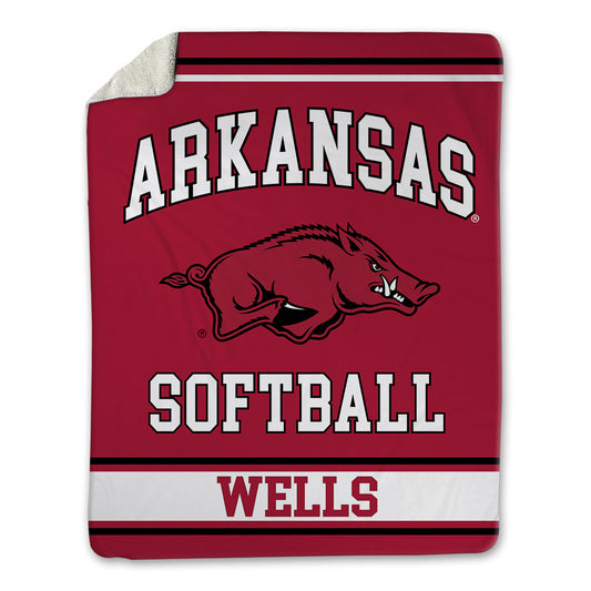 Arkansas - NCAA Softball : Jayden Wells - Blanket-0
