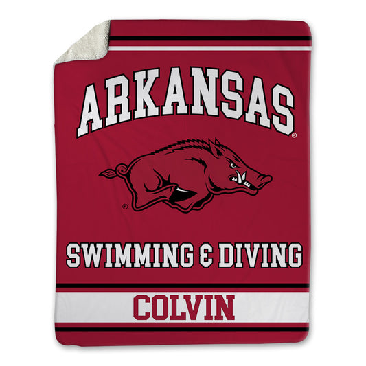 Arkansas - NCAA Women's Swimming & Diving : Gracie Colvin - Blanket-0
