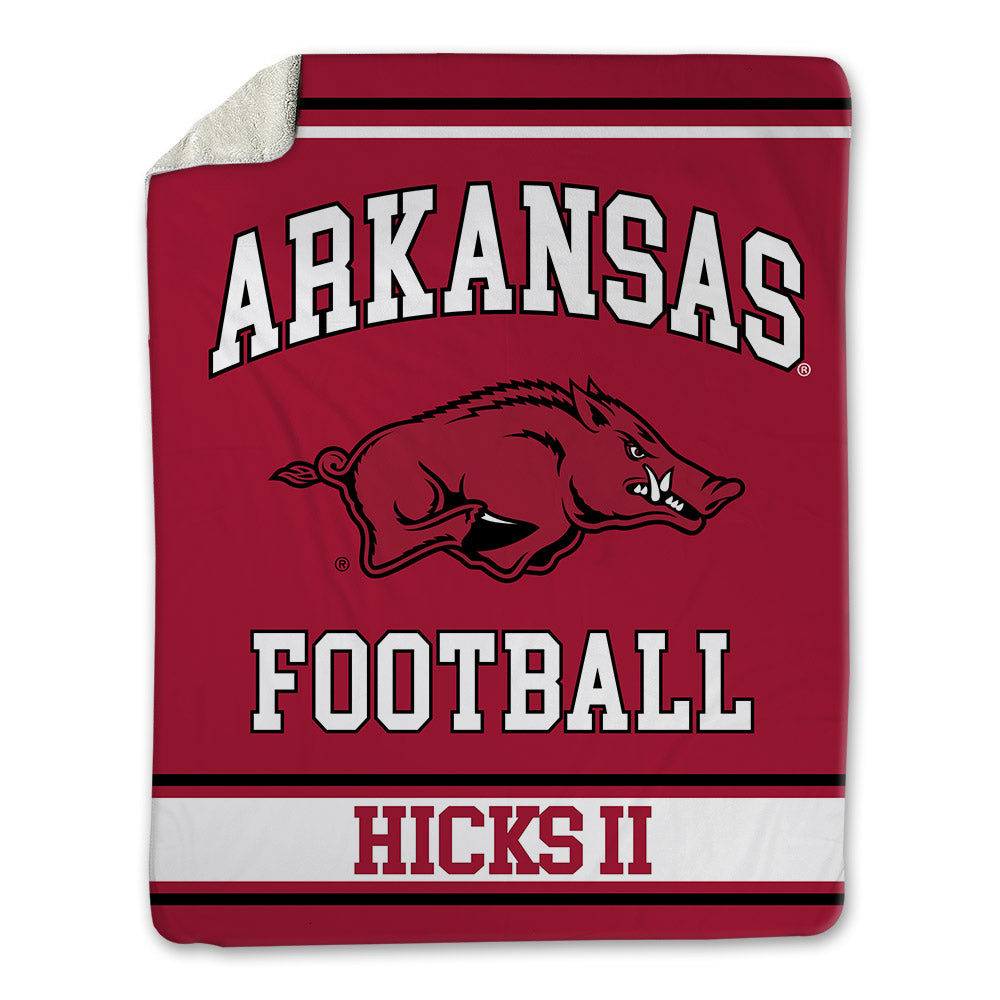 Arkansas - NCAA Football : LaMarcus Hicks II - Blanket-0