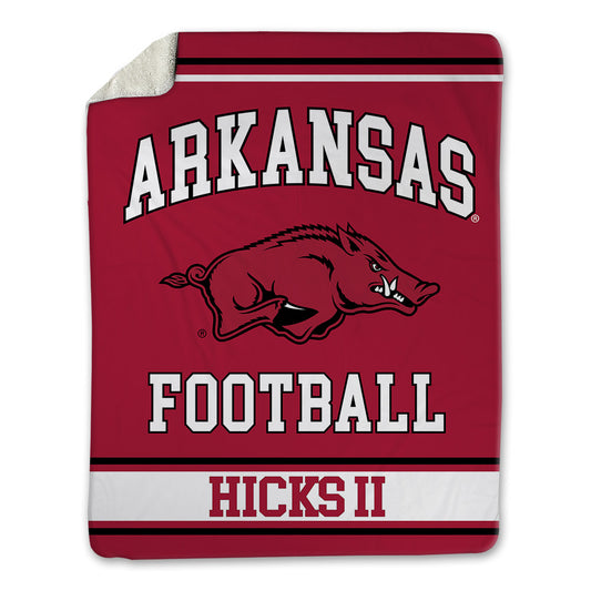 Arkansas - NCAA Football : LaMarcus Hicks II - Blanket-0