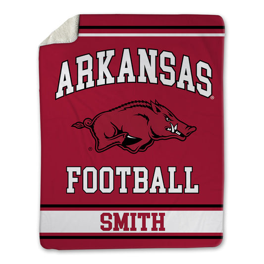 Arkansas - NCAA Football : Connor Smith - Blanket-0