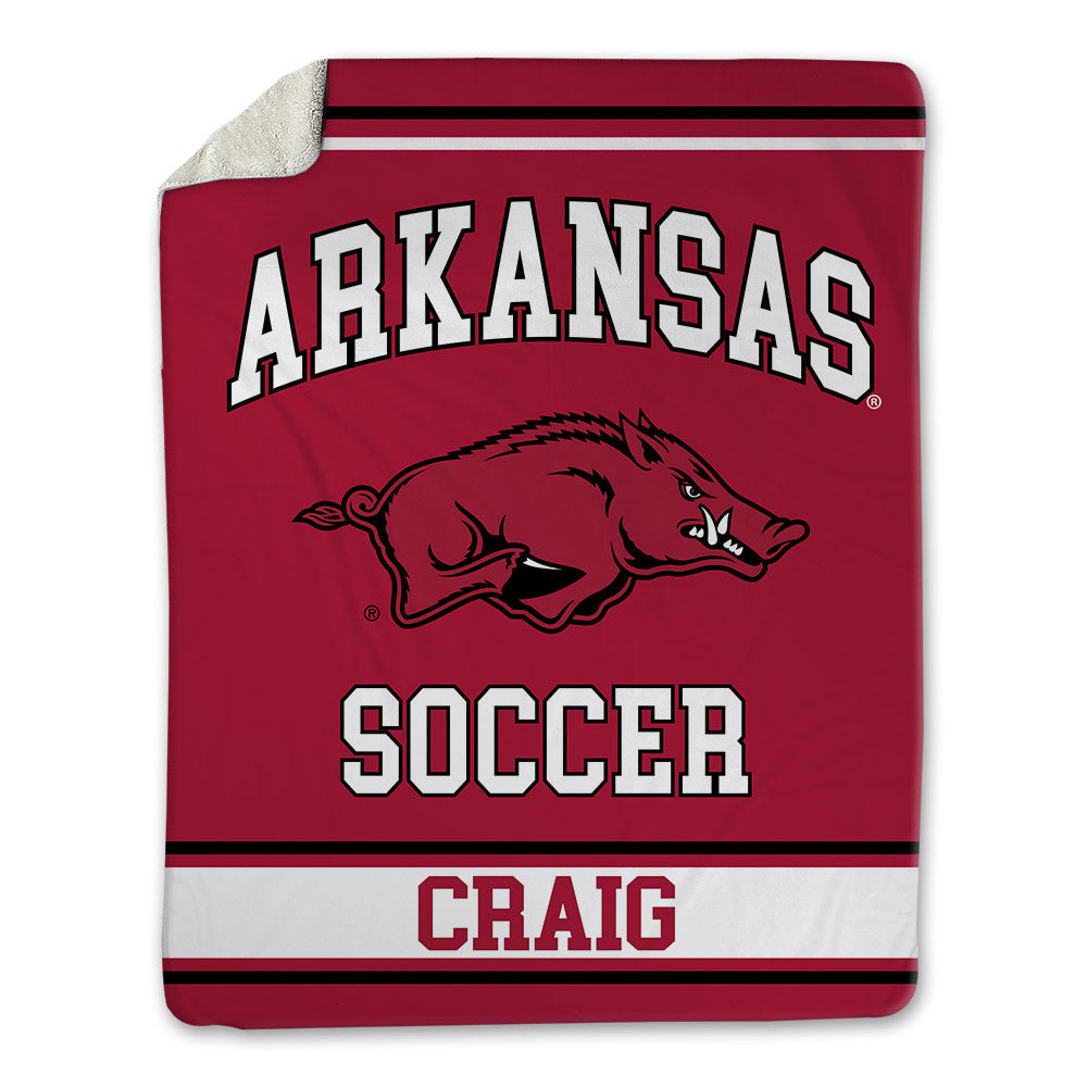 Arkansas - NCAA Women's Soccer : Nuria Craig - Blanket-0