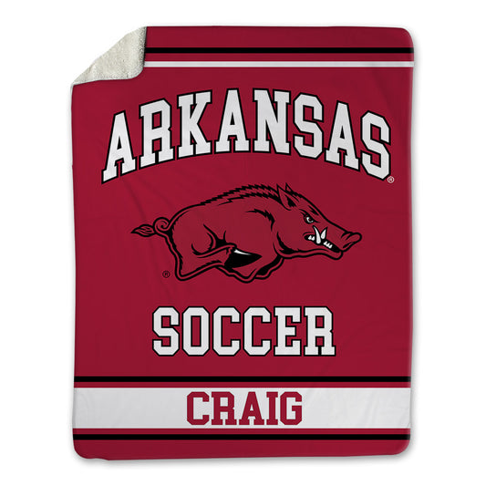 Arkansas - NCAA Women's Soccer : Nuria Craig - Blanket-0