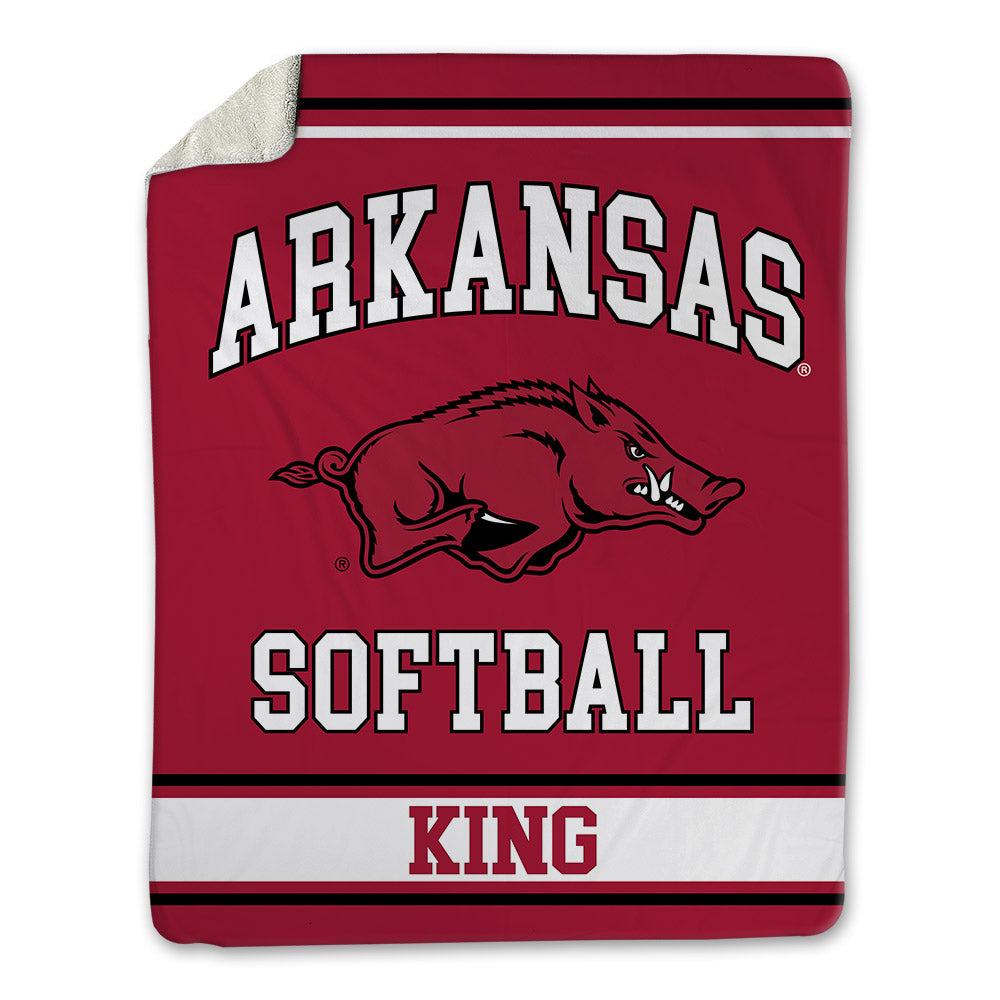 Arkansas - NCAA Softball : Lexi King - Blanket-0