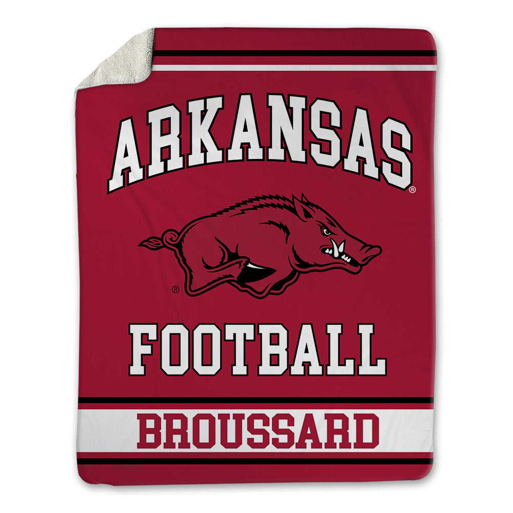 Arkansas - NCAA Football : Kavion Broussard - Blanket-0