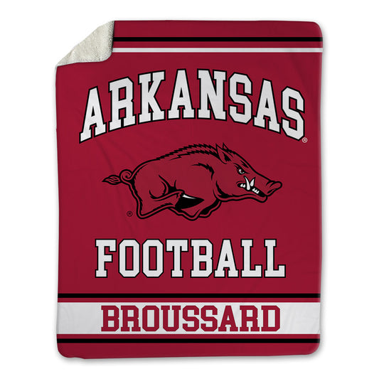 Arkansas - NCAA Football : Kavion Broussard - Blanket-0