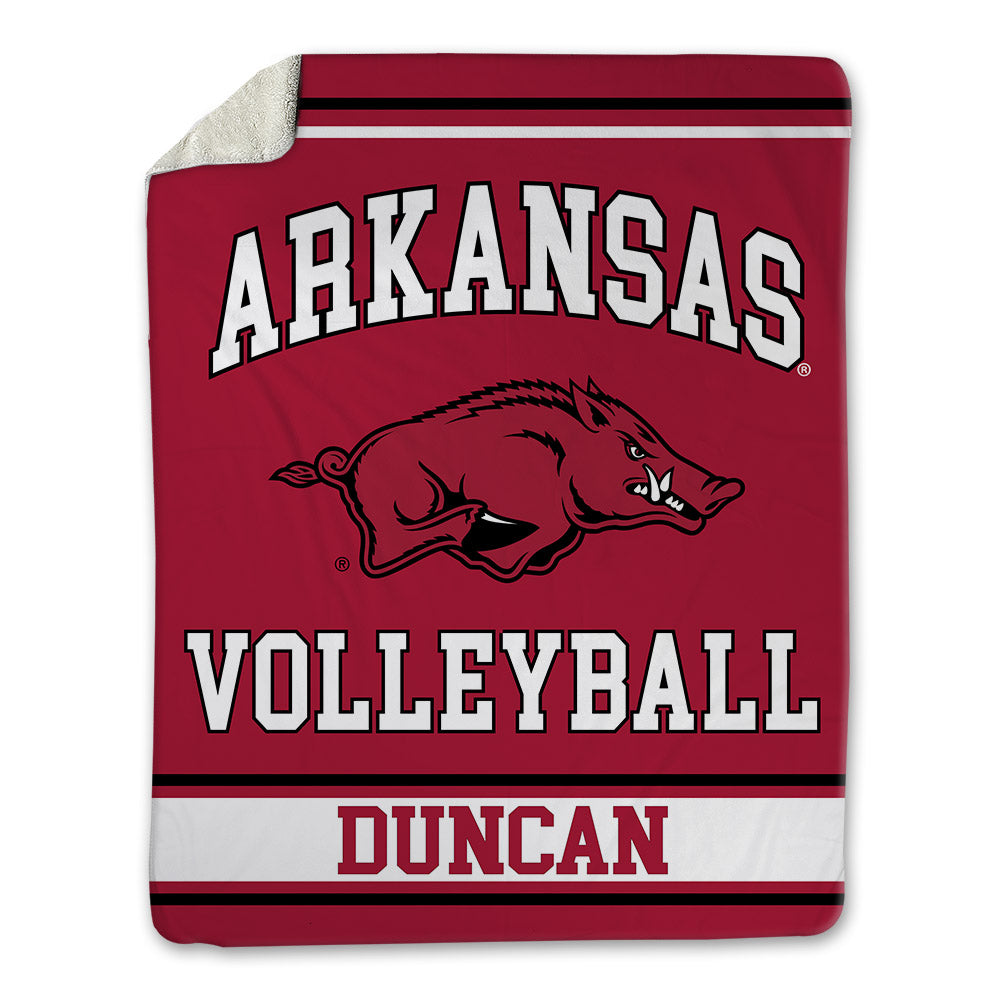 Arkansas - NCAA Women's Volleyball : Parker Duncan - Blanket-0