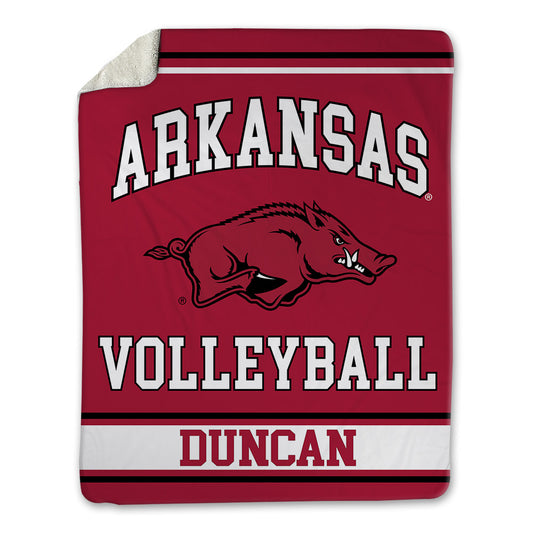 Arkansas - NCAA Women's Volleyball : Parker Duncan - Blanket-0