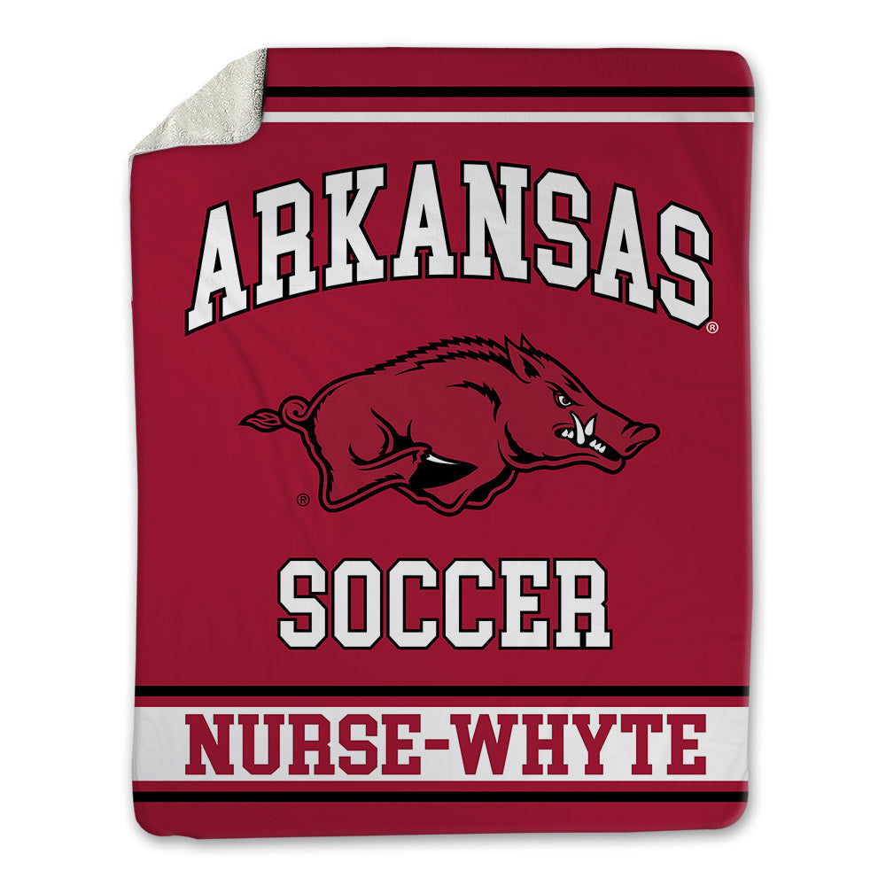 Arkansas - NCAA Women's Soccer : Aniyah Nurse-Whyte - Blanket-0