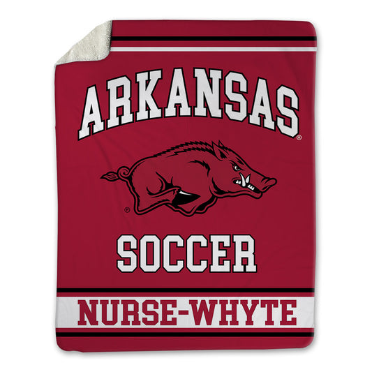 Arkansas - NCAA Women's Soccer : Aniyah Nurse-Whyte - Blanket-0