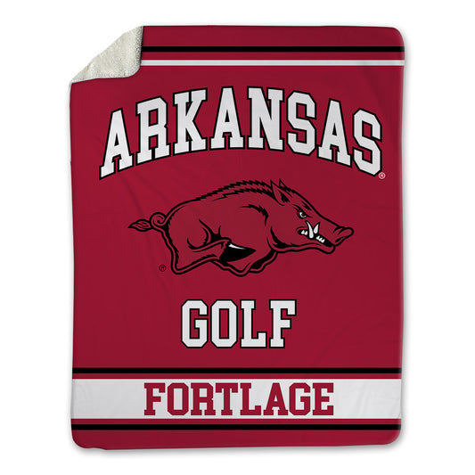 Arkansas - NCAA Men's Golf : Erich Fortlage - Blanket-0