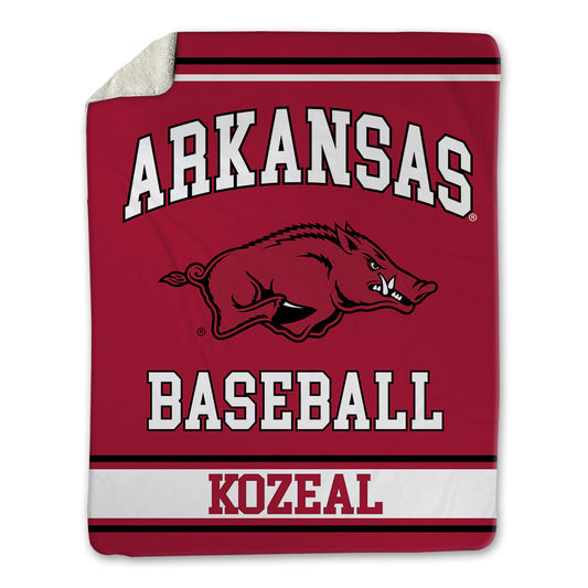 Arkansas - NCAA Baseball : Camden Kozeal - Blanket-0
