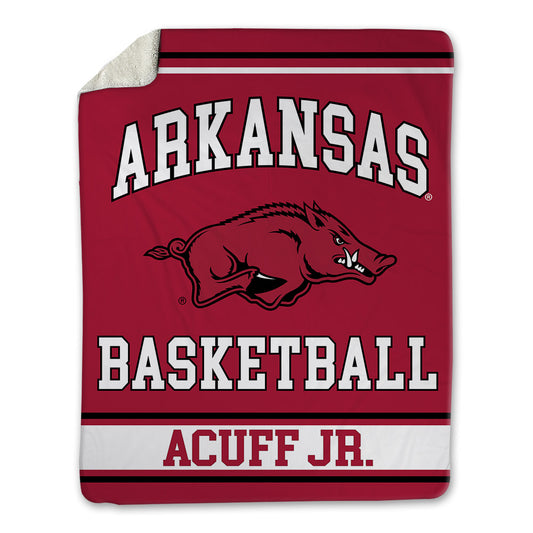 Arkansas - NCAA Men's Basketball : Darius Acuff Jr. - Blanket-0