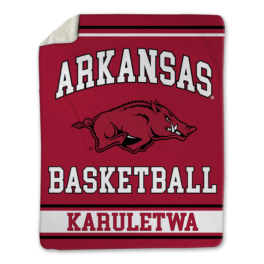 Arkansas - NCAA Men's Basketball : Jaden Karuletwa - Blanket-0