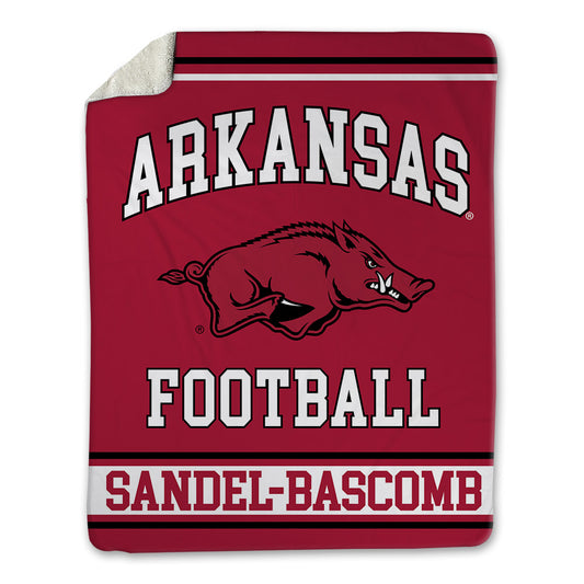 Arkansas - NCAA Football : Antonio Sandel-Bascomb - Blanket-0