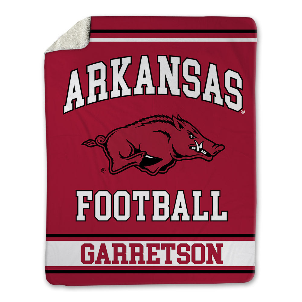 Arkansas - NCAA Football : Gavin Garretson - Blanket-0