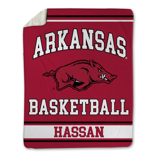 Arkansas - NCAA Women's Basketball : Aisha Hassan - Blanket-0