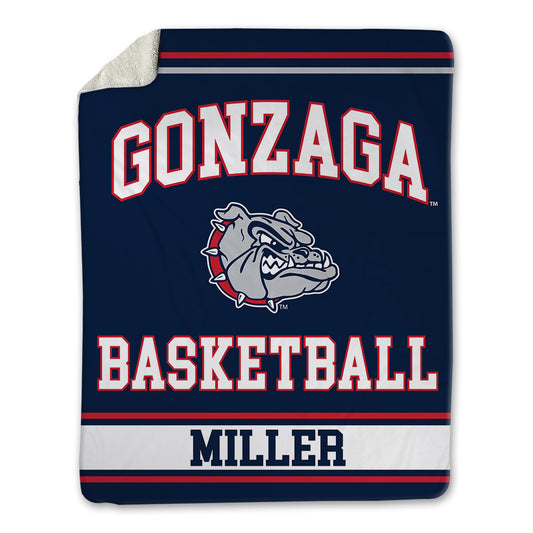 Gonzaga - NCAA Men's Basketball : Adam Miller - Blanket-0